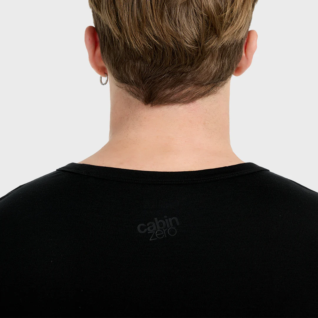Ultralight Travel T-shirt - Absolute Black - Image 7